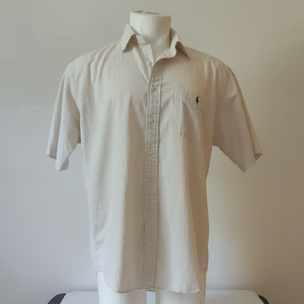 Polo Ralph Lauren mens Blake button up short slv shirt sz m